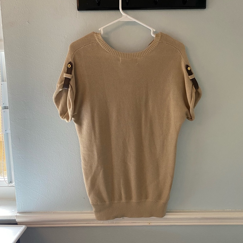NWT Michael Kors Blouse Tan Small